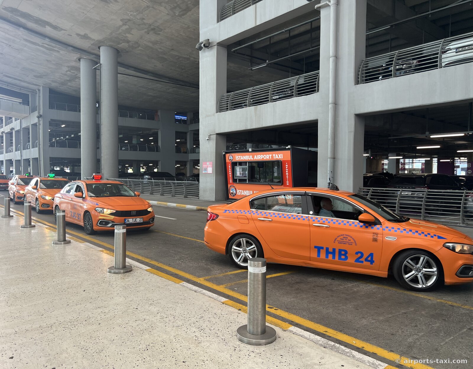 Orange Istanbul Airport Taxi (THB) at the terminal